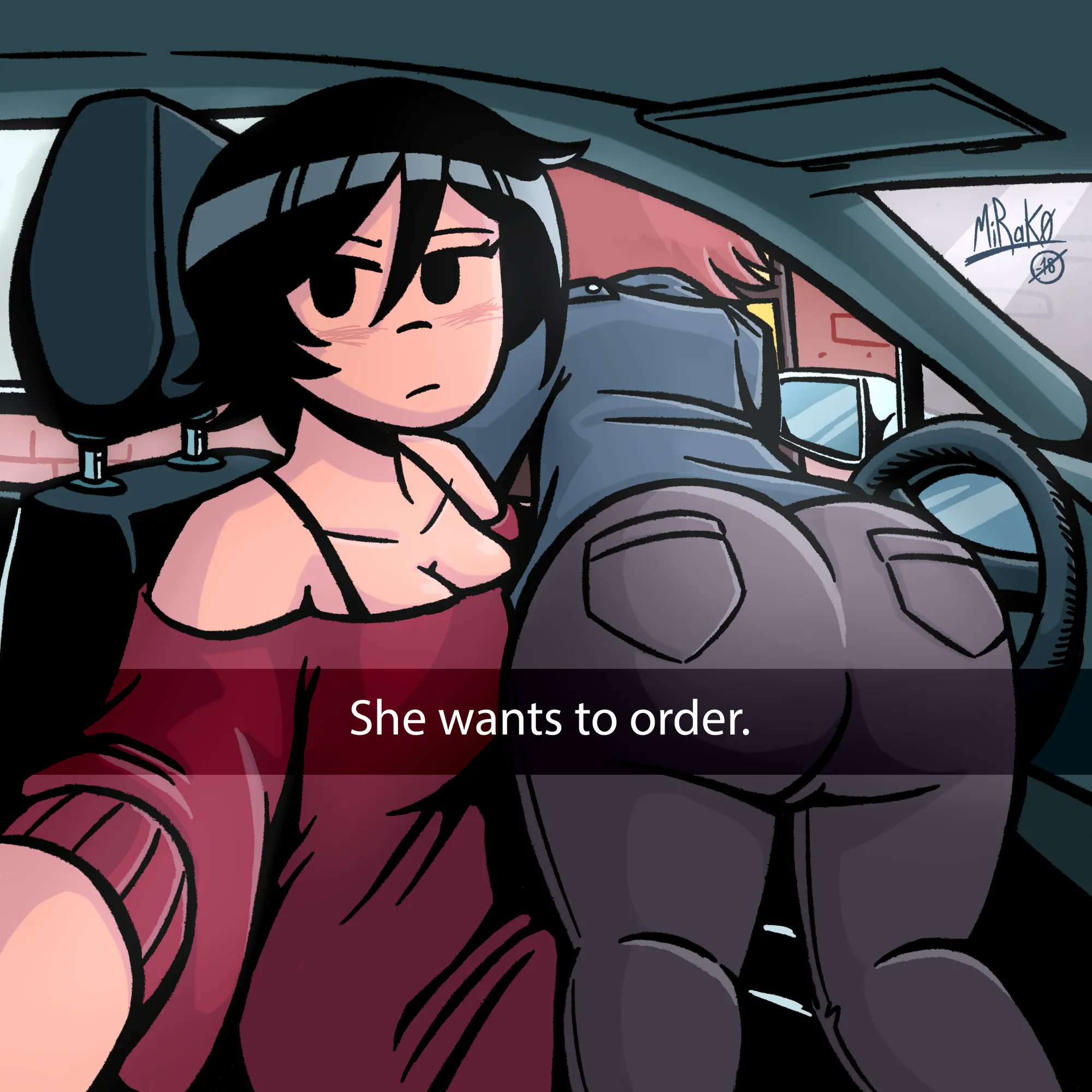 Kim can be picky with her order, meanwhile Knives just wants some cake. #ki...