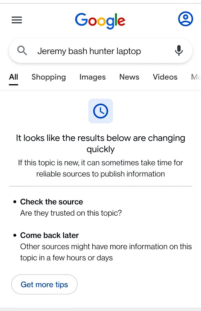 rising_serpent's tweet photo. Joe Biden appoints Jeremy Bash, former CIA chief of staff &amp; MSNBC pundit, who signed the Oct 2020 letter  claiming Hunter Biden laptop was Russian disinformation to intelligence advisory board.
Then Google scrubs results from internet.
The ministry of truth is alive and well. https://t.co/XljnMmHwrN