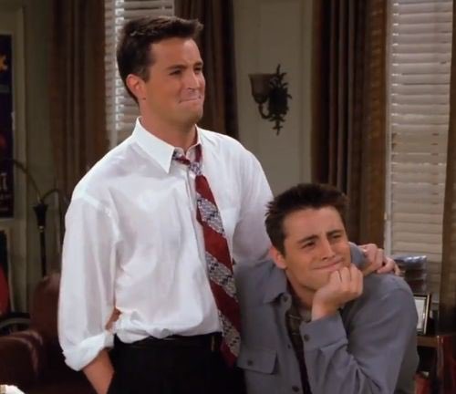 chandler and joey’s bromance is unmatched