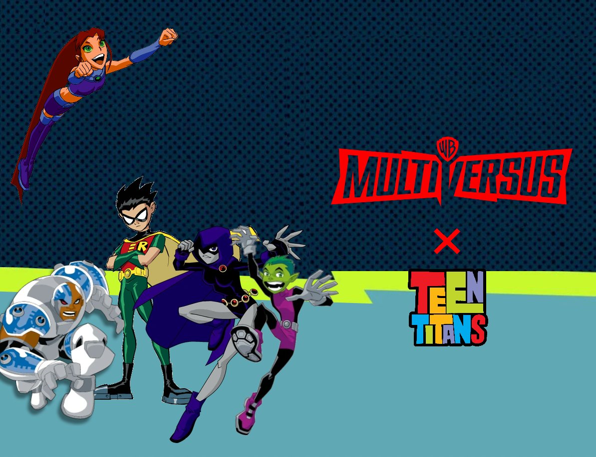 MultiversusIdea's tweet photo. Another Teen Titans #Multiversus Idea! I made some images to show what a possible Teen Titans and Teen Titans Go Collab could be! https://t.co/mgY4yfrbQA
