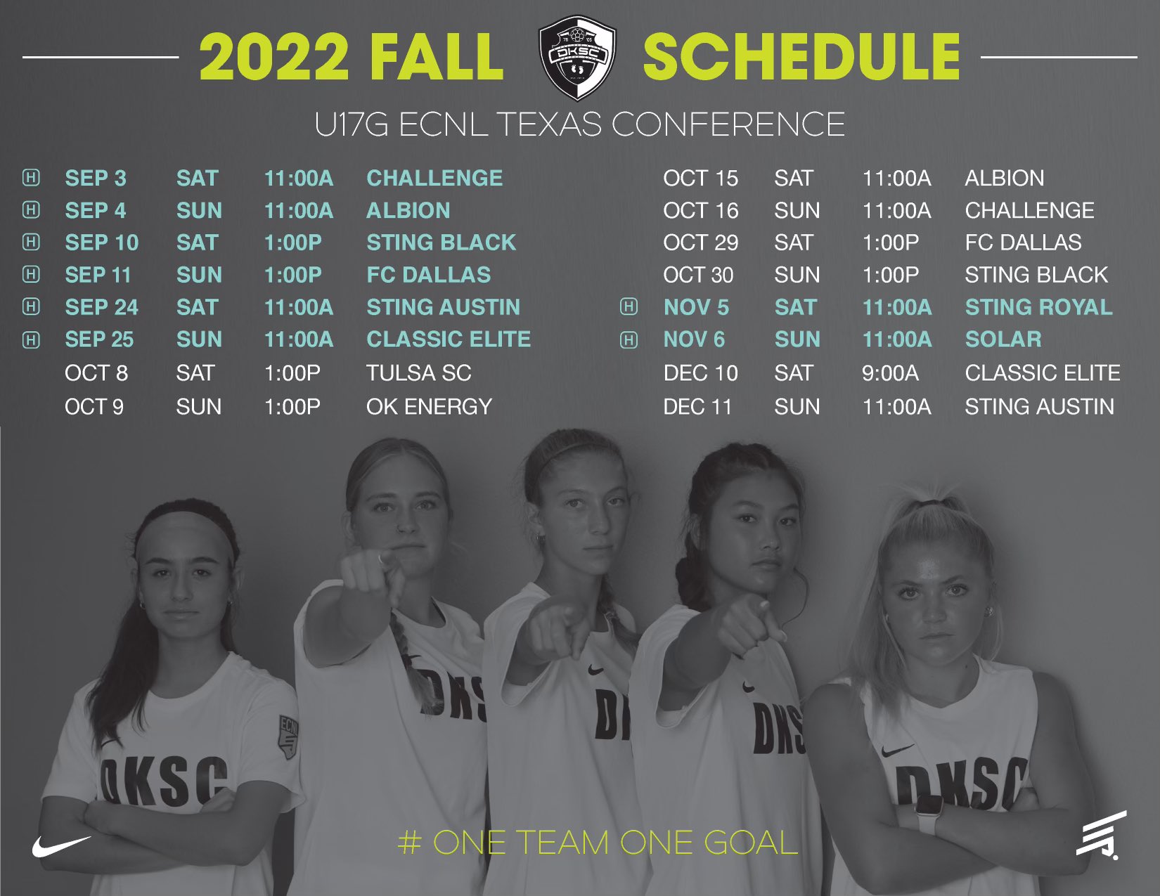 DKSC U17G ECNL (2006's) on Twitter: "5 days away from opening weekend