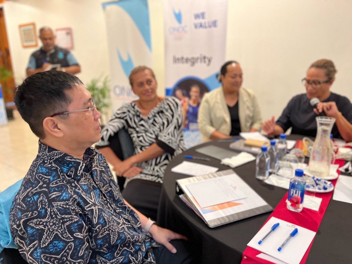 oceaniaolympic's tweet photo. Pacific sport experts working on design &amp; review of sport education micro-qualifications for @spc_cps #EQAP accreditation. We have 8 #MEMOSIANS, 2 #ICECP graduates &amp; a host of #OSEP alumni in the same room for a week. 

#OceaniaTogether #ONOC40 #AthletesFirst https://t.co/ppzE2haB3f
