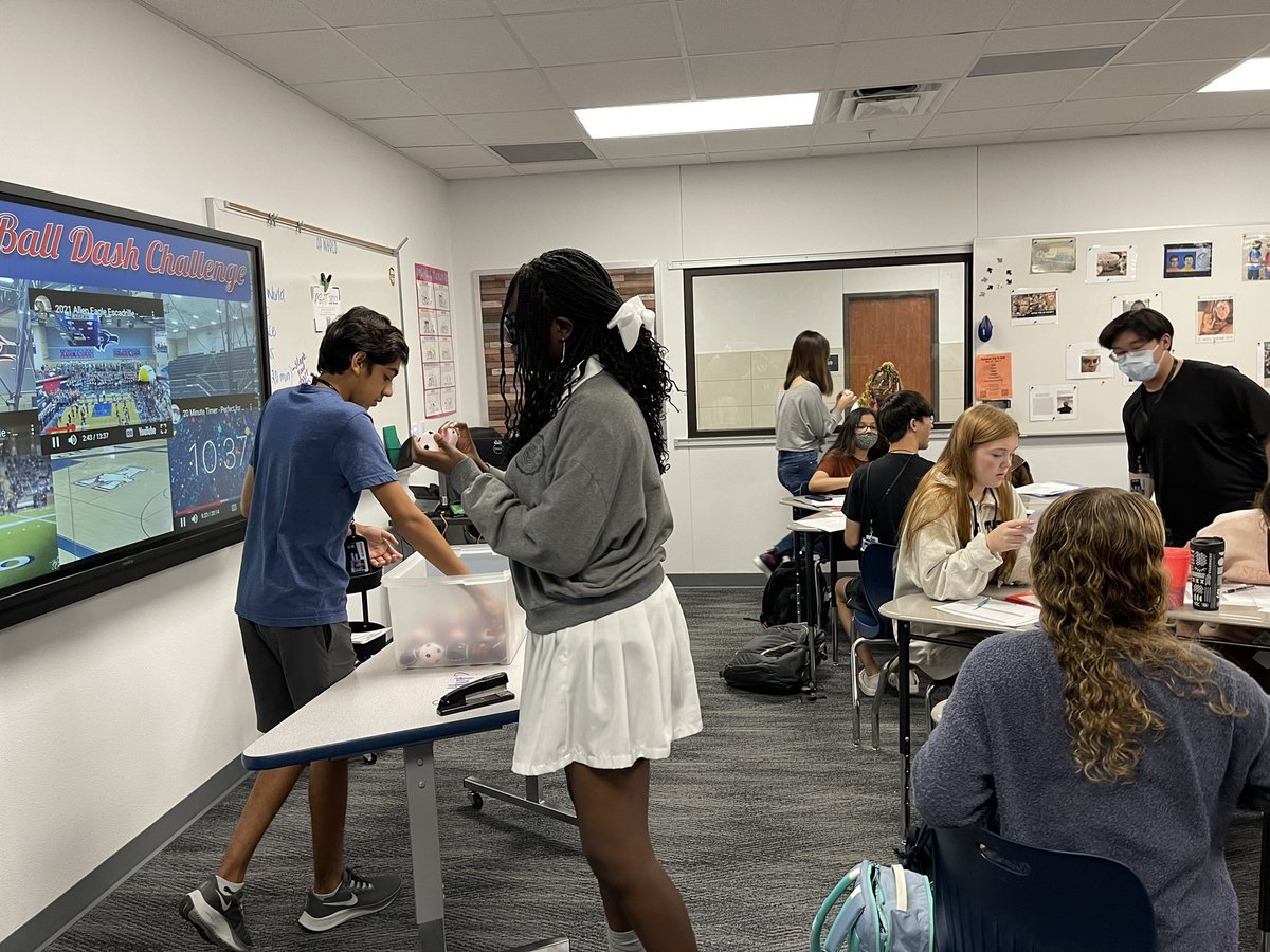 What better way to start the week than a new AHS sports variation of the egg race challenge. Bonus balls include school chants &amp; corny sports themed jokes. We even had our escadrille for themed music. The competition was real! Review doesn’t have to be a list of terms to define!