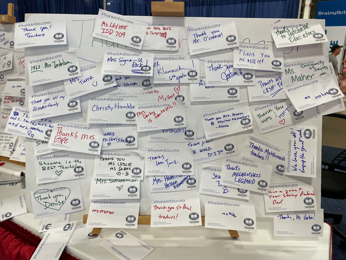 Every year, we get thousands of thank you notes like these from folks who pass through our <a href="/mnstatefair/">Minnesota State Fair</a> booth. This year is no different.

Educators touch so many lives ❤️ ❤️