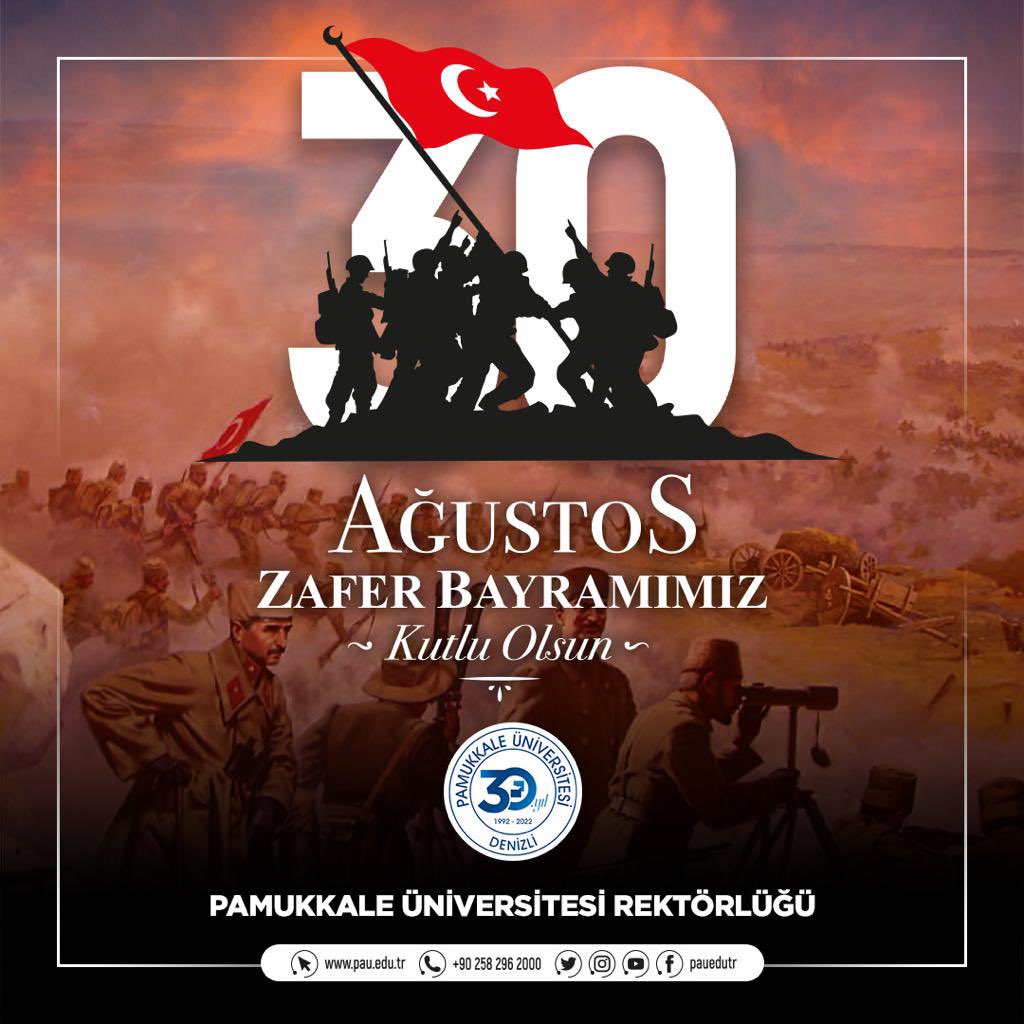 Yüce ve asil Türk milletinin 30 Ağustos 1922’de tüm dünyaya ilan ettiği Büyük Taarruz Zaferi’nin 100.Yılını büyük bir gurur ve heyecan ile kutluyoruz.