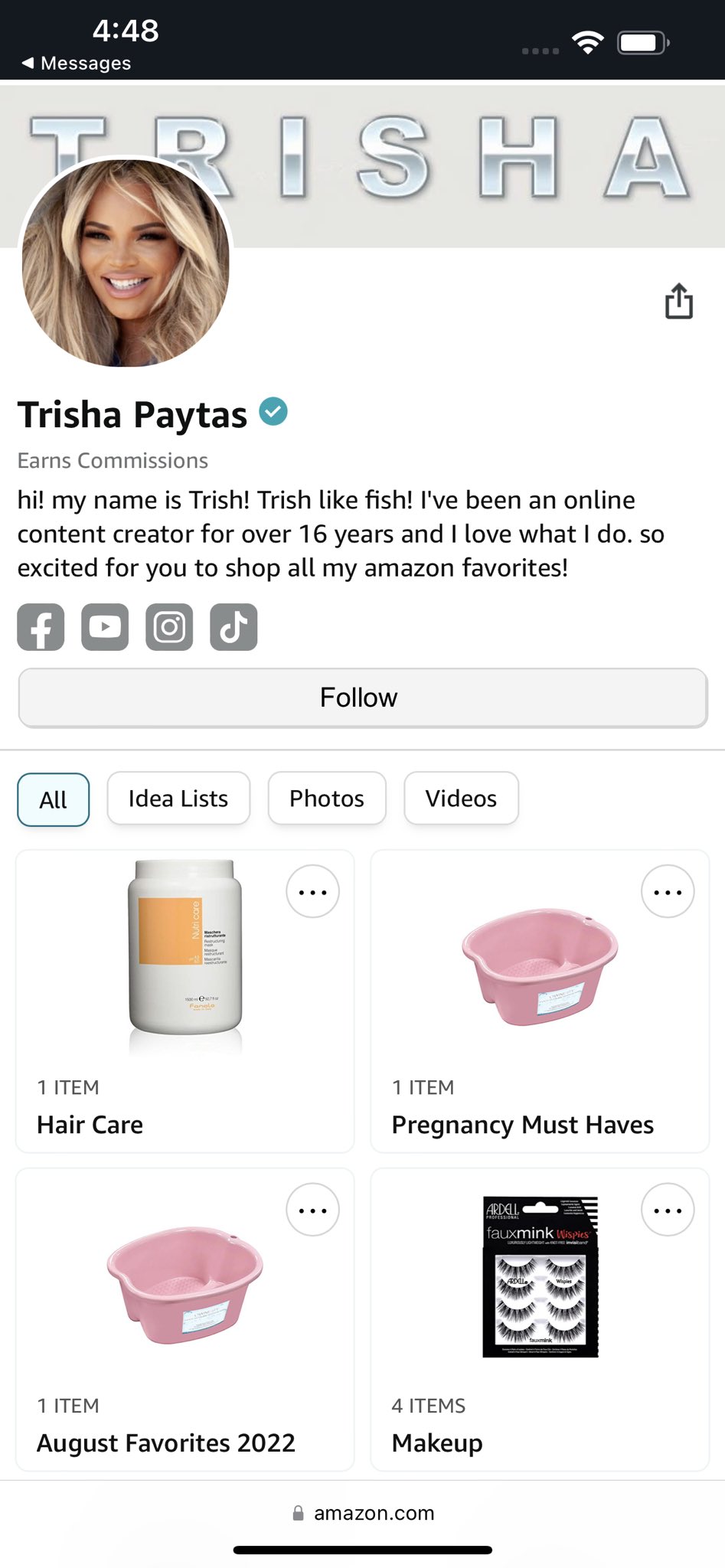 Trisha Paytas On Twitter I Finally Set Up An Amazon Store Front 