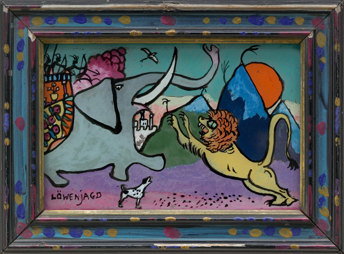 guggenheimbot's tweet photo. Lion Hunt by Vasily Kandinsky, 1911 #vasilykandinsky #guggenheim https://t.co/L9Fw8DVpsE https://t.co/pyyeF8IArg