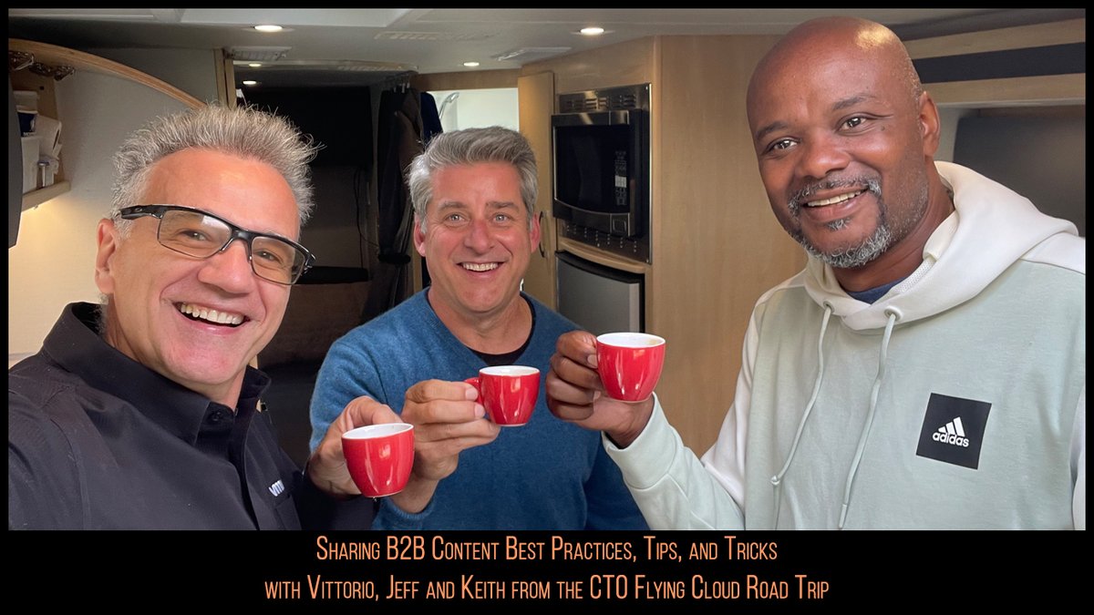 JeffFrick's tweet image. Keith Townsend &amp;amp; Vittorio Viarengo: Content, B2B, RVs
Turn the Lens #16
Watch on YouTube 

youtube.com/watch?v=s9O3OA… @CTOAdvisor @thectoadvisor #TurnTheLens @CareAndKickButt #RunTheBay #CrossCloudServices #XCloud @VMware 
 #VMwareExplore #CTOARoadTrip @MrsCto
