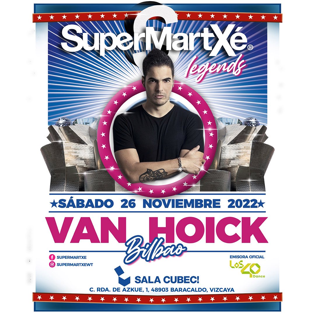 SuperMartXeWT's tweet photo. @vanhoick último artista confirmado de SuperMartXé Legends@BEC... Atentos que nos quedan mas sorpresas que anunciaros😜..
Compra los últimos tickets a 26€ antes de la próxima subida de precio. Tickets: https://t.co/MwVmXZFUBB
#bilbao #supermartxé #supermartxelegends  #remember https://t.co/dx7JVkfmgt