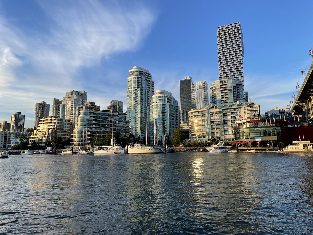 Beautiful evening in Vancouver, BC