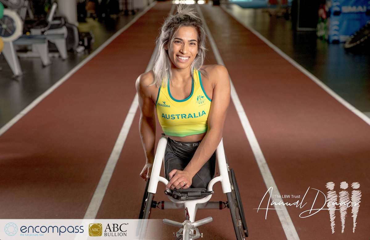 thelbwtrust's tweet photo. Australian Paralympic athlete @madiderozario
 OAM will be joining us as a guest speaker for The LBW Trust Annual Dinner!

🎟️ GET YOUR TICKETS: https://t.co/ZKn24jDZ4A

Proudly supported by @EncompassCorp
 @ABCBullion
 #ParaAthletics #LearningForABetterWorld https://t.co/RmTRG5oPPQ