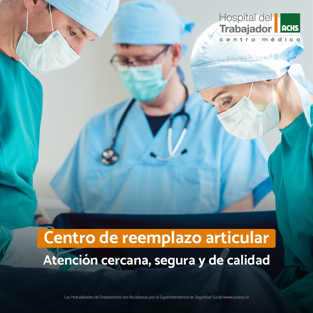 Somos un equipo multidisciplinario que entrega cuidado a las personas que serán sometidas a una cirugía de artroplastia, favoreciendo su recuperación, bienestar, condiciones de vida y reinserción social 👉 hospitaldeltrabajador.cl/servicios-clin…

#HospitalDelTrabajador #Cirugía #Rehabilitación