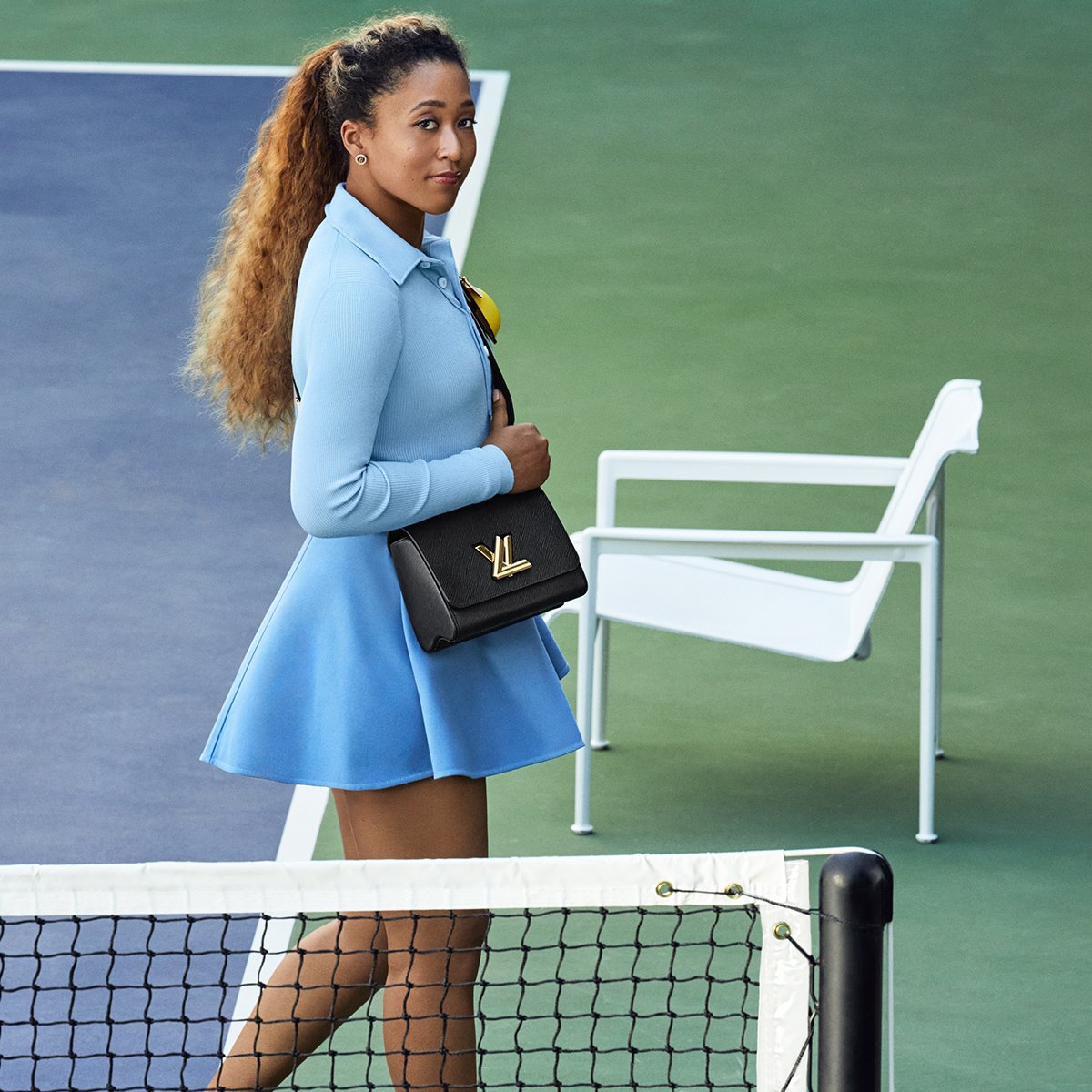 Louis Vuitton on X: Accessorized by an embroidered strap and lemon-shaped  coin purse, the season's Twist is embodied by Naomi Osaka, four-time Grand  Slam winning tennis champion. Discover the Louis Vuitton campaign