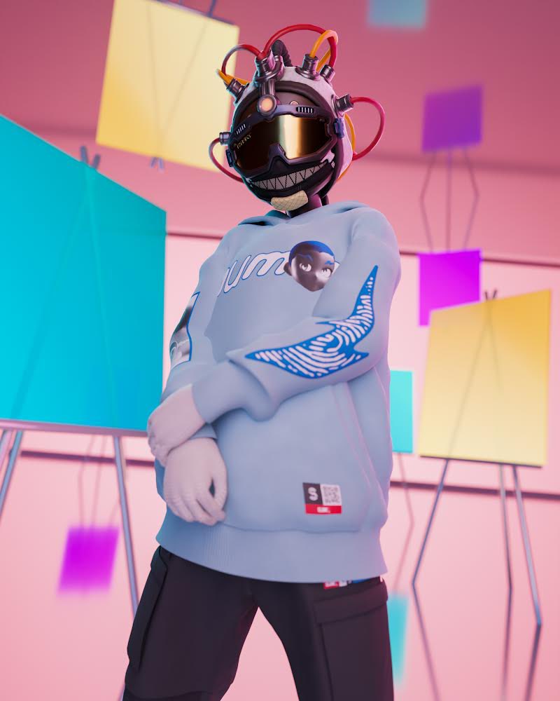 coryvanlew's tweet photo. My new drip from @RTFKT just came in and ooooweeee they know I love the blewww 💙💙💙. Thanks to my fave team in the metaverse! 🙏🏾 @RTFKTcreators https://t.co/OrFbNaW8tD