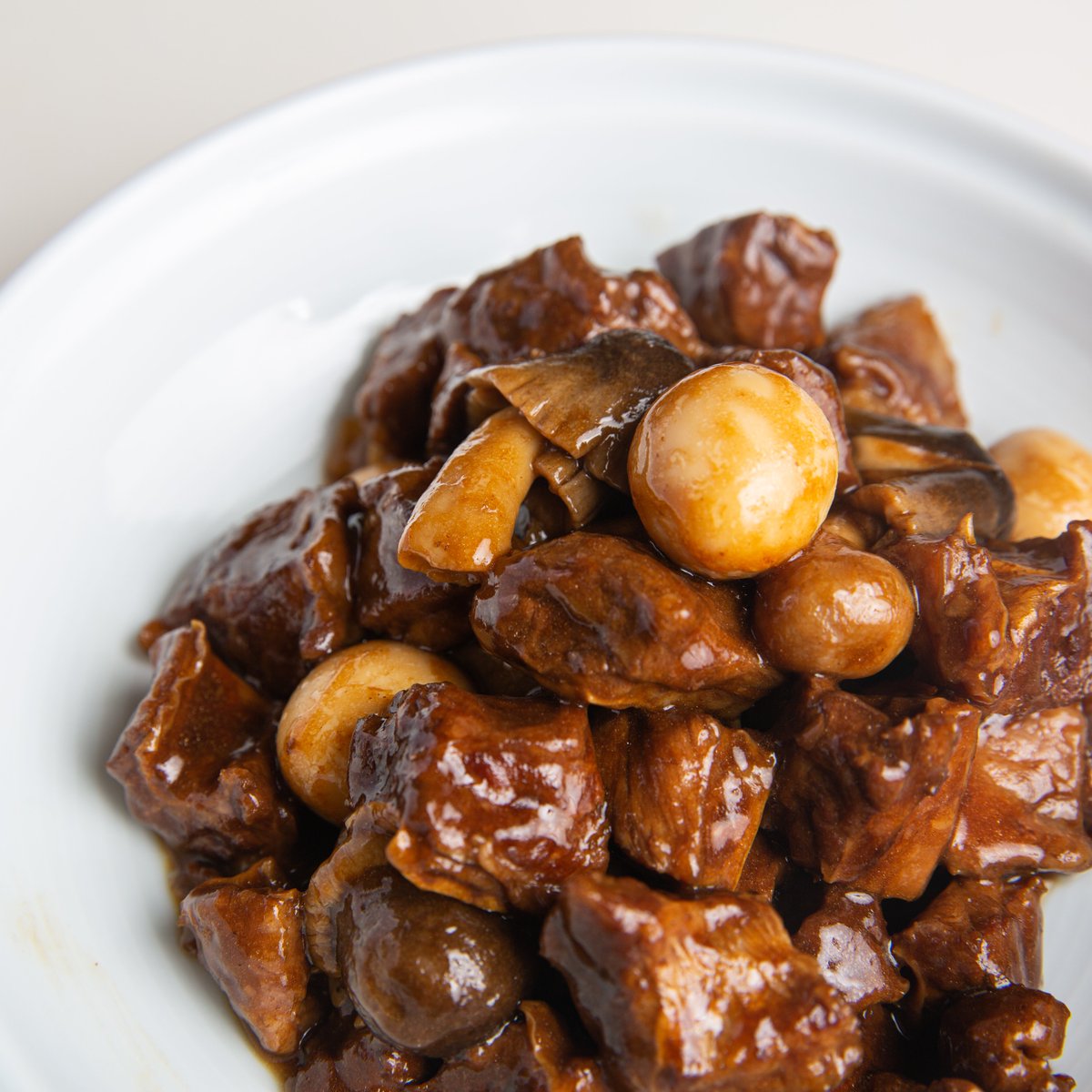 The secret Is Quail Egg! Be ready for strong flavors with this one! Braised Brisket with Quail Eggs is ready to be served!