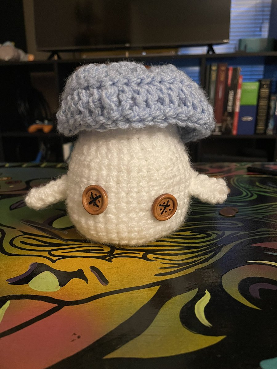 PeachMenace's tweet photo. lil mushroom boy ready for HMAF https://t.co/4wN3IzXxDK