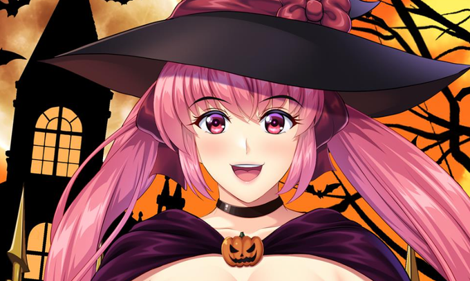 あんまり俺の絵っぽくないハロウィン絵できた 