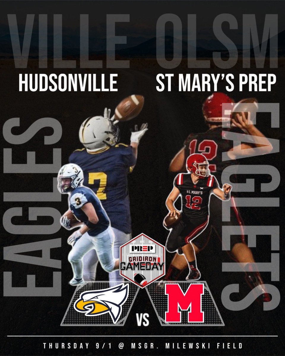 Our next Broadcast is this THURSDAY‼️

Our #GridironGameDay continues with
<a href="/OLSMFootball/">OLSM Football</a> vs <a href="/Hudsyfootball/">Hudsonville Football</a> 

Link for this broadcast will be up in bio closer towards game time. Who’s ready for some more football?!👀

#hsfootball #gridirongameday #stayready #prepared