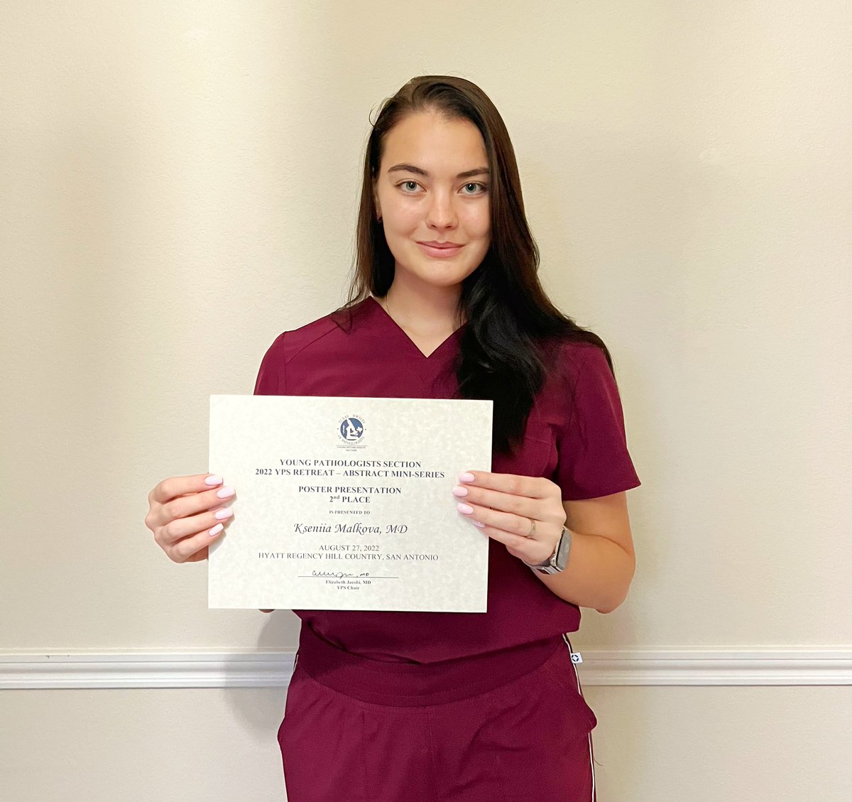 Kseniia Malkova, MD (@malkovamd) on Twitter photo I am so honored to receive this award 🥈 from YPS 2022! Thank you for the opportunity to present my case!
<a href="/UTMB_Pathology/">UTMB Pathology</a>
<a href="/KirillLyapichev/">Kirill Lyapichev</a>
#hemepath I am so honored to receive this award 🥈 from YPS 2022! Thank you for the opportunity to present my case!
<a href="/UTMB_Pathology/">UTMB Pathology</a>
<a href="/KirillLyapichev/">Kirill Lyapichev</a>
#hemepath