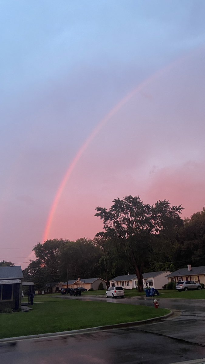 Storm rolling into Sandusky & ended with a double rainbow @MarkJWeather @NWSCLE