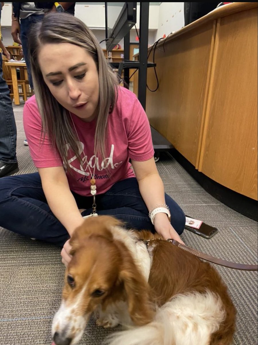 BrennionKelly's tweet photo. I started my day @CesarChavezLC21 in PreK to strong routines & a great morning message. I ended my day with therapy dogs β€οΈ my staff. Thank you @unitedtolearn for connecting us with Bella, Dallas & Henry. @BANDDISD @ICanReadDallas #AllGoodDogs β€οΈπβπ¦ΊπΎπΆ https://t.co/PjPEGP3jgC
