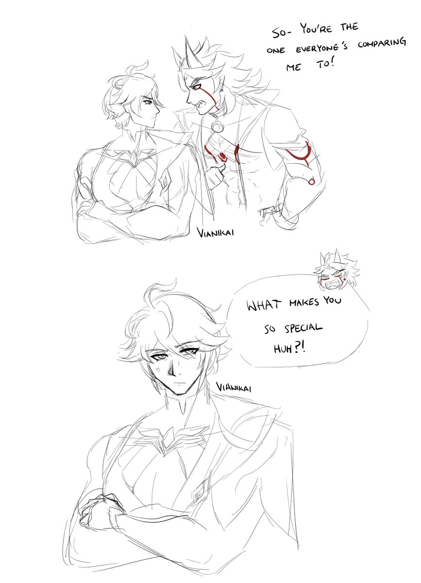 ViAnikai's tweet photo. I break my hiatus for this. Anyway buff boys #alhaitham #aratakiitto #nsfw https://t.co/Cn1h8CqjCp