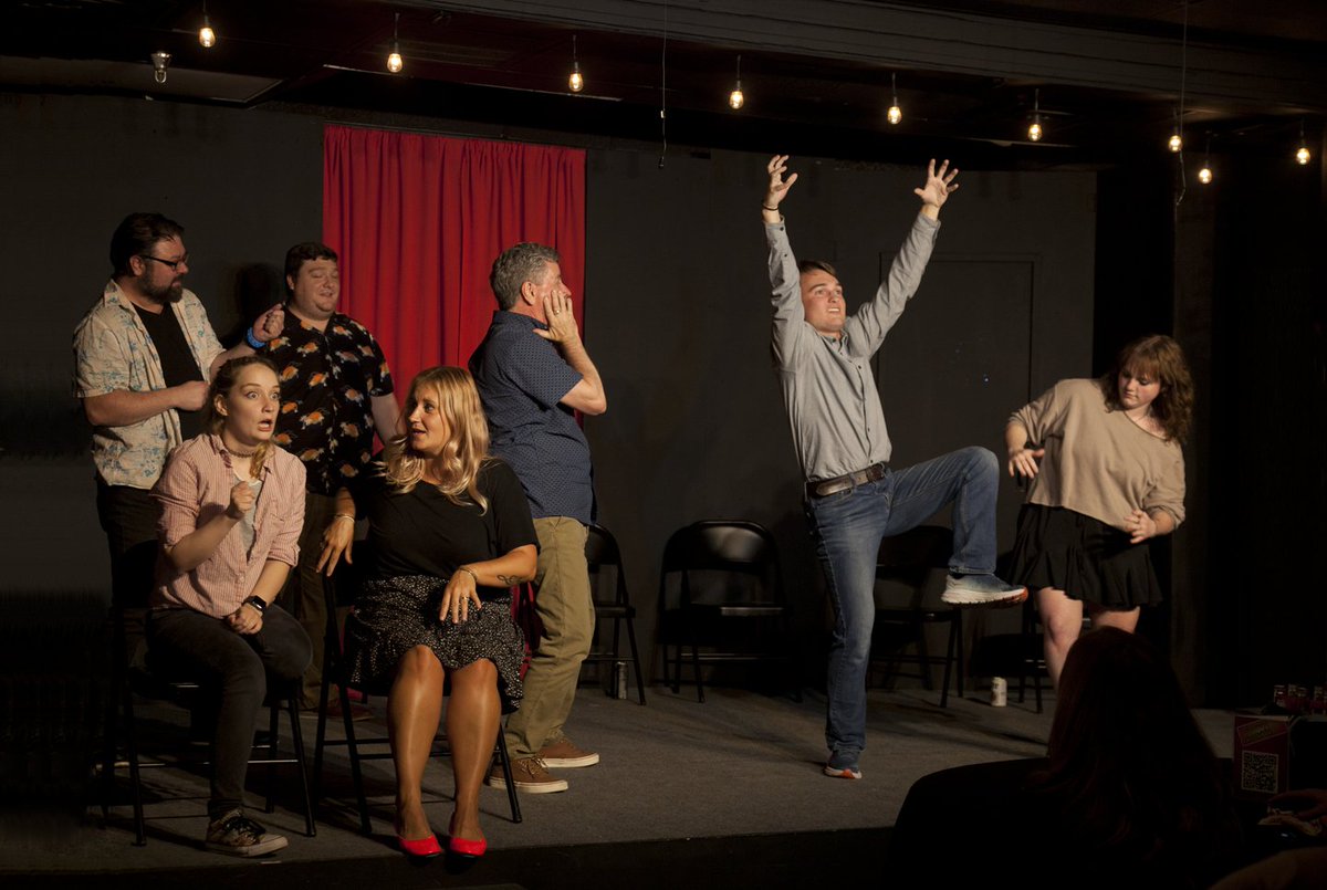 It's a night of improvised laughs! Don't miss our next Improv Comedy Show, Saturday, September 3 at the Brazos! Get your tix at brazostheatre.com!