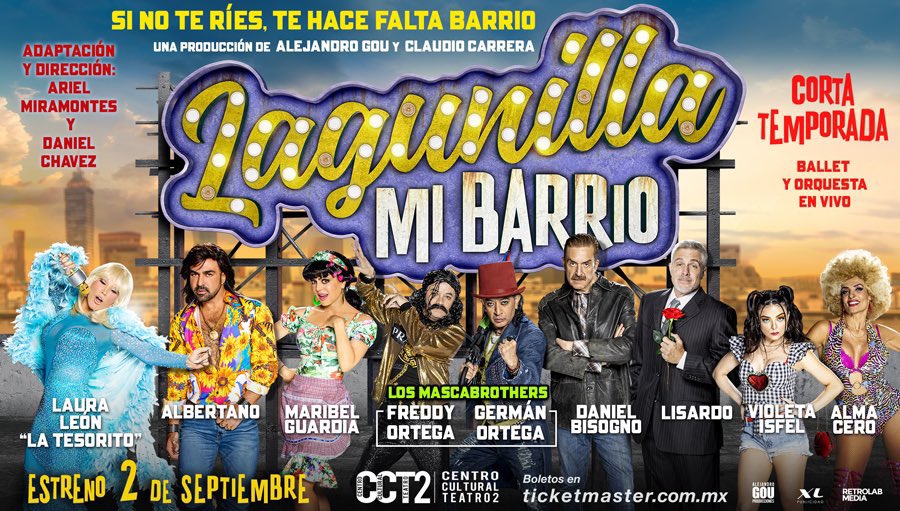 PinPointCartele's tweet photo. 🎭 Próximo estreno @LagunillaMB 

Un clásico del cine llevado al teatro que respeta su esencia y le da una vuelta de tuerca para todo el público. 

👉Gran estreno: 2 de septiembre
📍#CentroCulturalTeatro2
🗓️ Viernes, sábados y domingos #CortaTemporada
🔗https://t.co/n3b6GLTwFf https://t.co/26fkkRh2O8