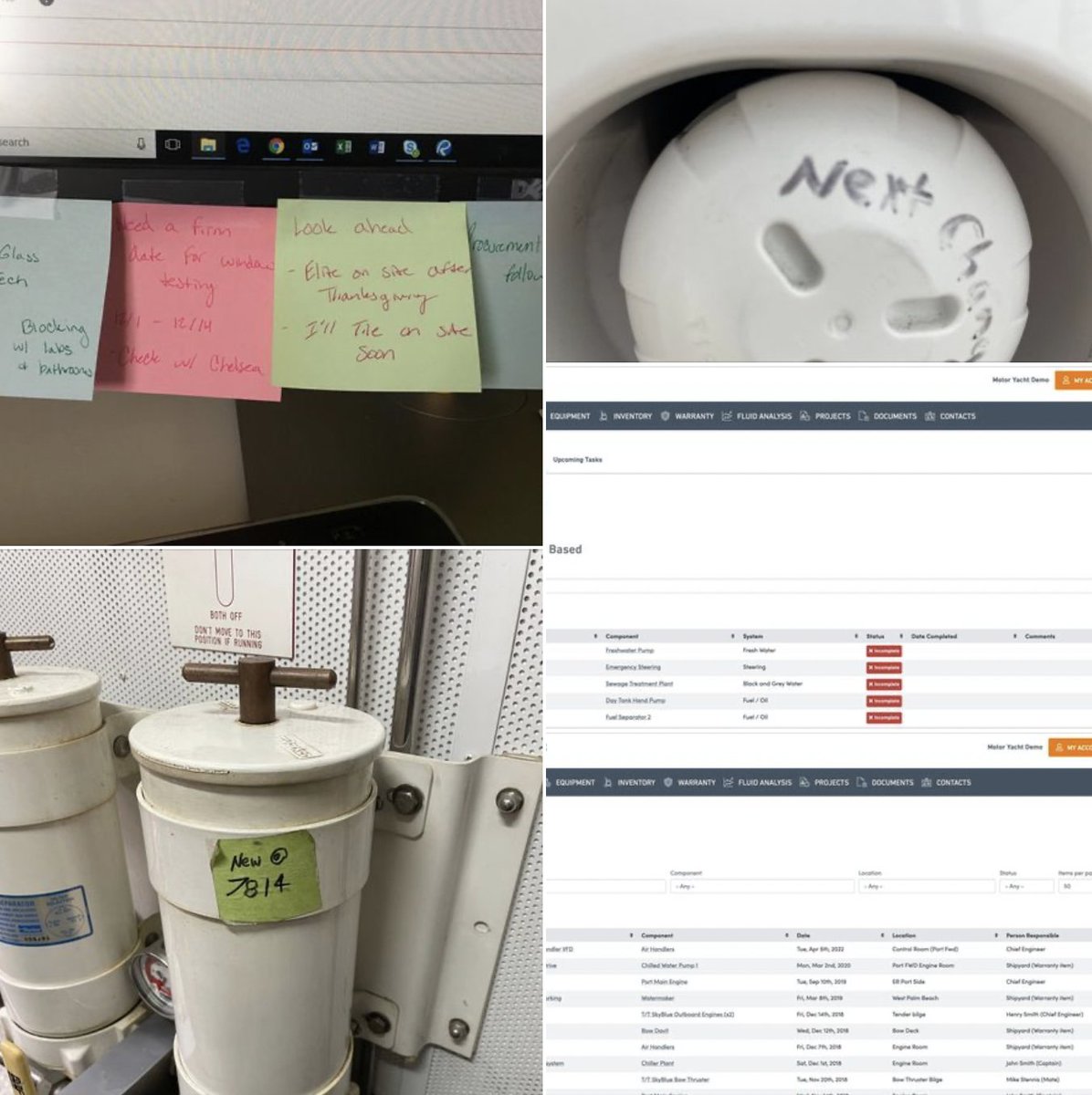 Are you keen to move on from post-it notes 🗒 and sharpies? 🖊

Our Engineers can get your paper based, excel based, sharpie based records online, digitised and build a maintenance plan that is logical and easy to keep track of! #yachting #superyachts