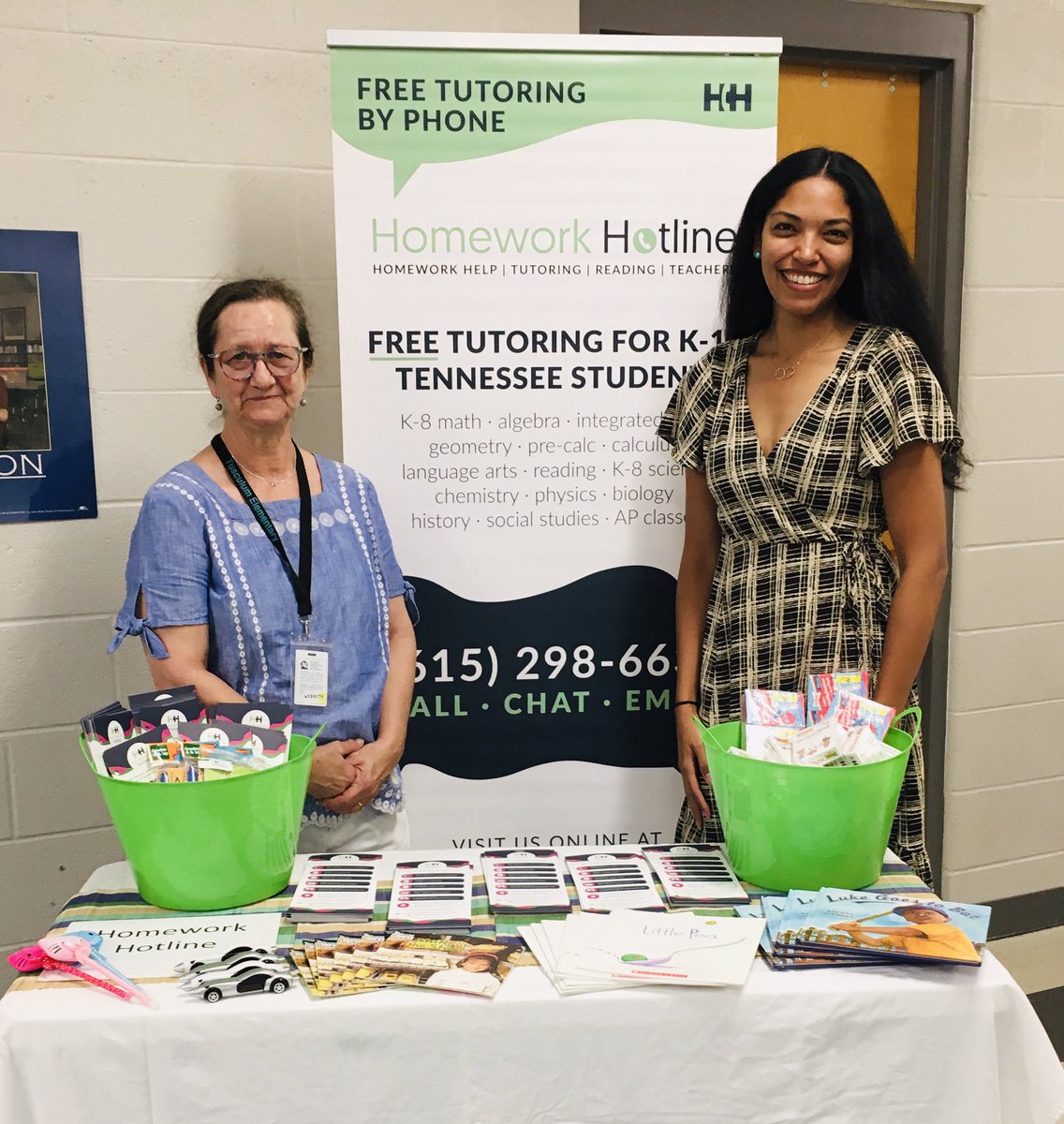 HomeworkHelp4TN's tweet photo. We had the BEST time at @tusculumes last week sharing information about the Hotline with parents and students. Thanks for the invite! #BacktoSchool2022 #FreeHomeworkHelp #FreeTutoring4TNK12 https://t.co/qBnVjUkozw