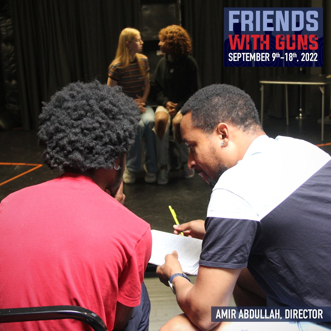 TheatreofArts's tweet photo. Rehearsals are well underway for the thought-provoking FRIENDS WITH GUNS, premiering 9/9 @ #TOAHollywood on #LATheatreRow. Join us! Advance tickets on sale now @ https://t.co/gq6xCR5H2f. 🎭📅🎟️🚨🤩 #FriendsWithGuns #LATheatre #LiveTheatre #Hollywood #2A https://t.co/7Qngr22GOd