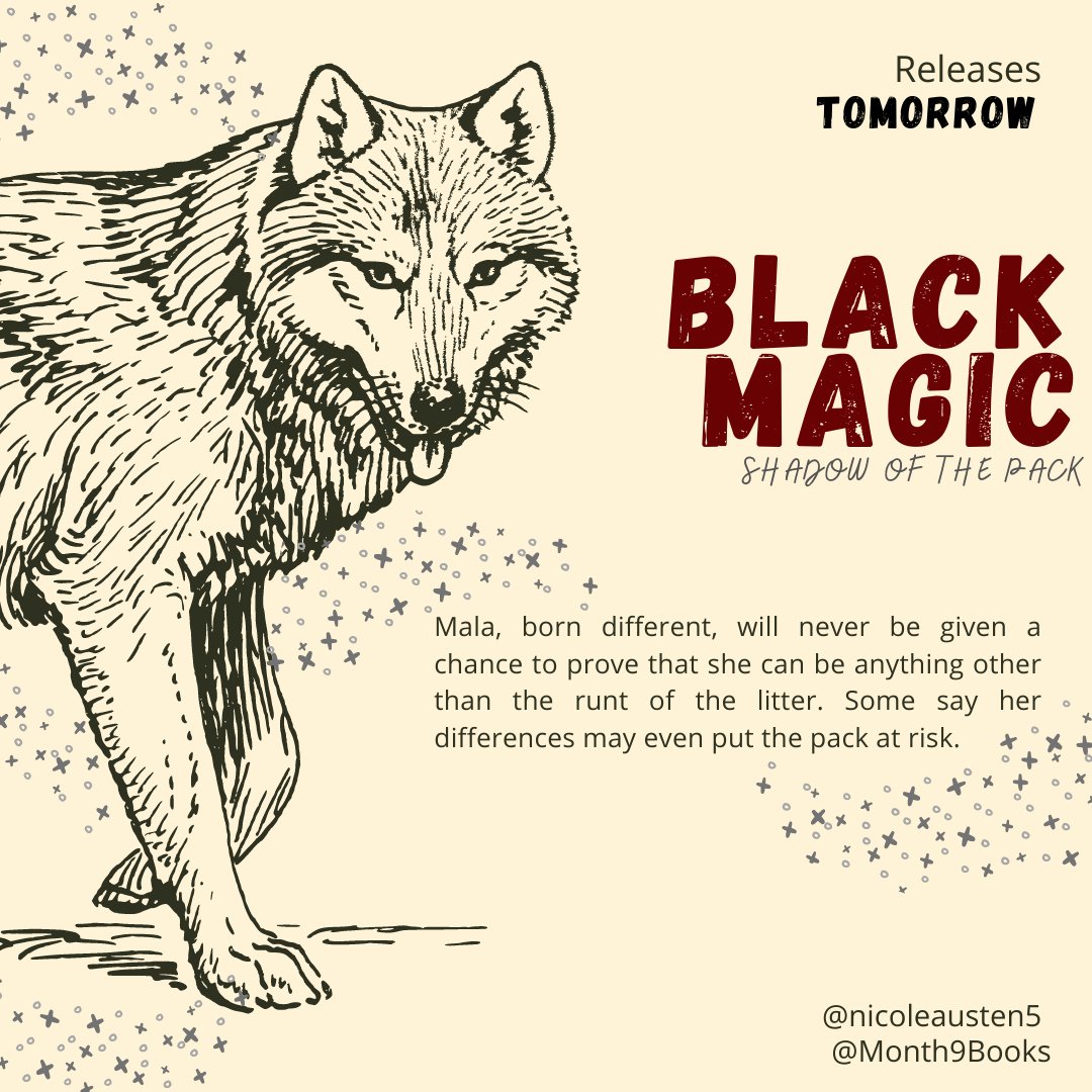 Month9Books's tweet photo. Harvard student Nicole Austen debuts in the middle grade genre with Black Magic's release tomorrow!!

#magic #wolves #newbook  #fantasy  #books #fiction #debut #newauthor #middlegradebooks #middlegrade #classroomlibrary #elateacher #reluctantreader #book #month9books #booktwt https://t.co/nywNXeYDh0