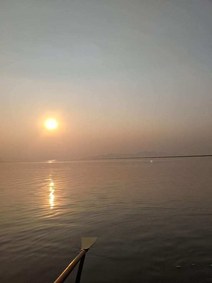 PaigeEHaffener's tweet photo. I haven’t had a chance to go out much this year, but I’m extremely saddened to hear that the water levels at the Great Salt Lake have become so low that the rowing season is coming to a very early end due to there being literally no water. Do more to save the lake. https://t.co/k1brG8ZKNE