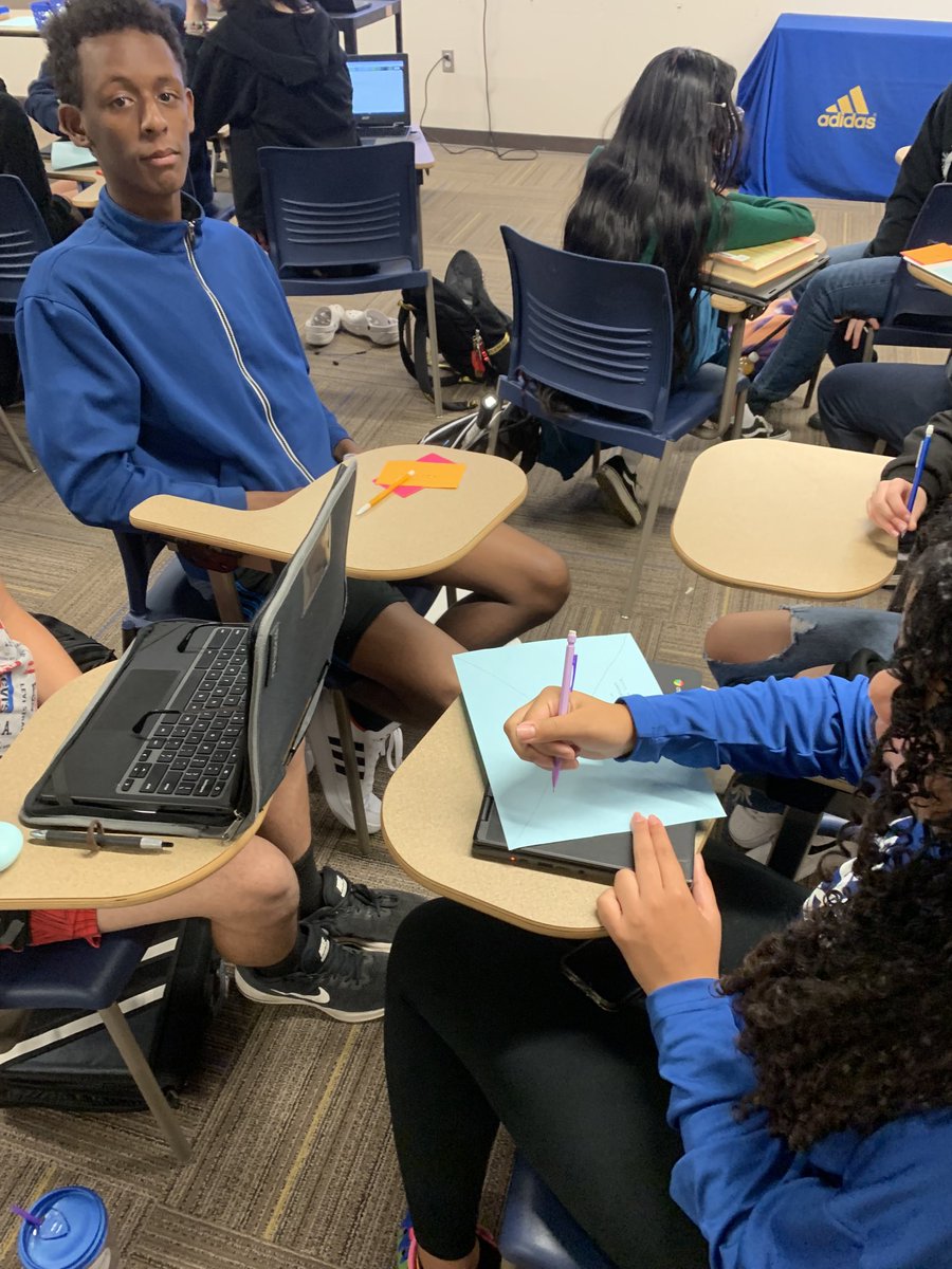 CurriculumNwlsd's tweet photo. Andy Bockhold’s classes at NWHS used agree/disagree cards last week to review literary terms, including creating examples and coming to consensus on a concise definition for each term. #AcademicTeaming https://t.co/GtogQeX2P7