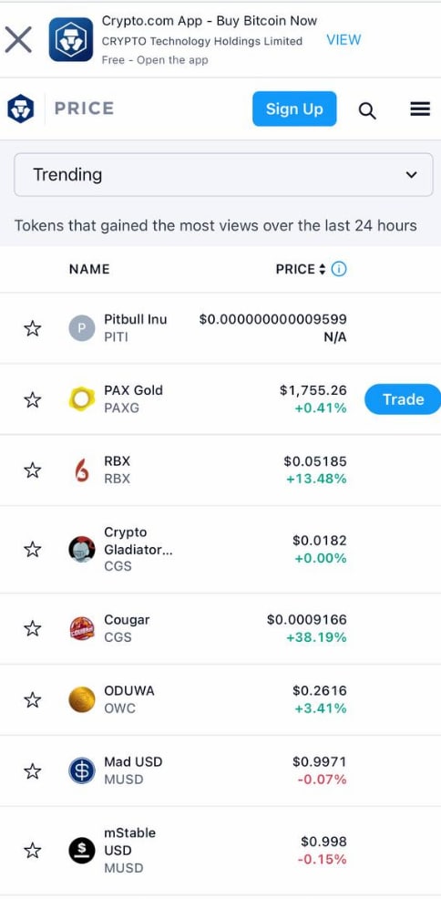 We're on Top 1 crypto.com

Everything is starting off smoothly. Get ready to go to the moon.