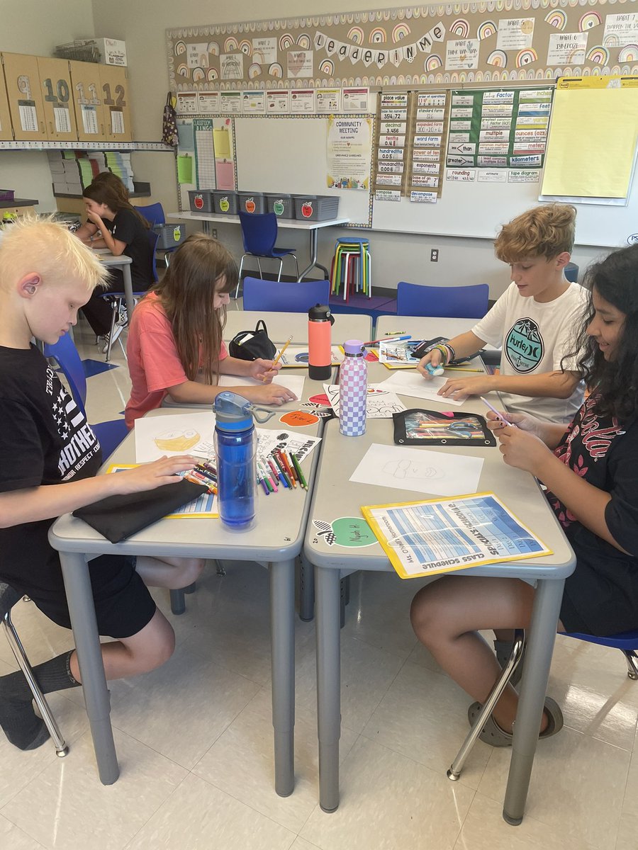 ONeill5thGrade's tweet photo. Great first day of school for our #Neidig fifth graders!  @NeidigElem @QCEAed #qcsd https://t.co/vYia2zNWFH