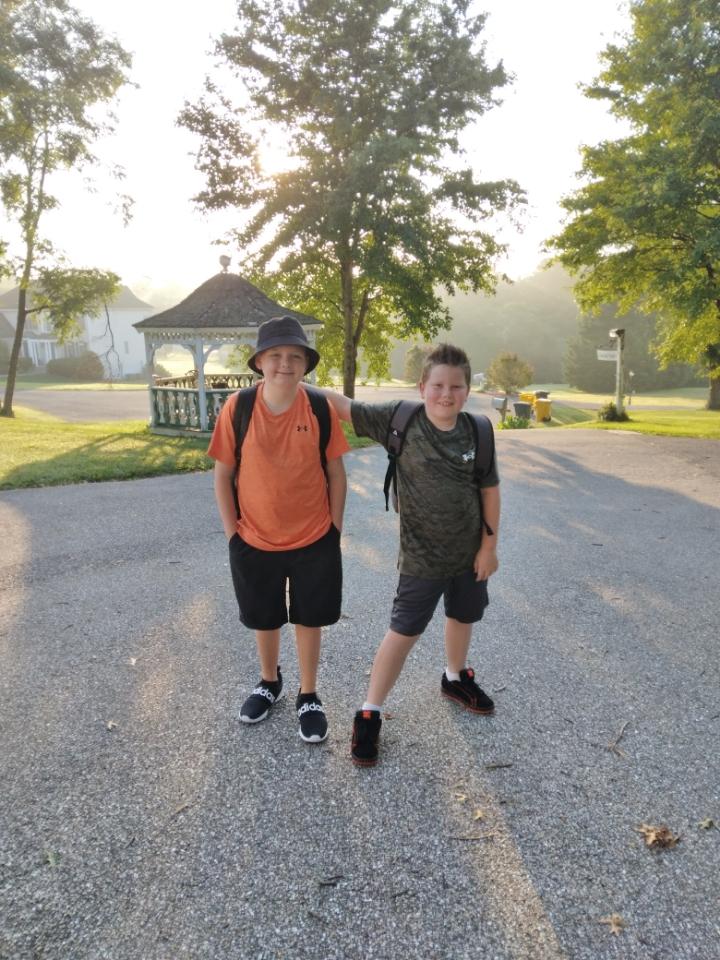 This 5th grader and 3rd grader are ready for a great school year!! Go Roadrunners!! <a href="/AACountySchools/">AACPS</a> #aacpsback2awesome <a href="/MESaacps/">Millersville Elem</a>