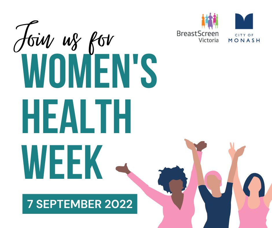 Monash City Council (@monashcouncil) on Twitter photo 📢 Join us to celebrate Women’s Health Week on Wed 7 Sept. Enjoy a bite to eat and a chair yoga session delivered by Active Monash and hear from <a href="/BreastScreenVic/">BreastScreenVictoria</a> on the importance of regular breast screening. Delivered in Cantonese/Mandarin and English. bit.ly/3Aujt3b 📢 Join us to celebrate Women’s Health Week on Wed 7 Sept. Enjoy a bite to eat and a chair yoga session delivered by Active Monash and hear from <a href="/BreastScreenVic/">BreastScreenVictoria</a> on the importance of regular breast screening. Delivered in Cantonese/Mandarin and English. bit.ly/3Aujt3b