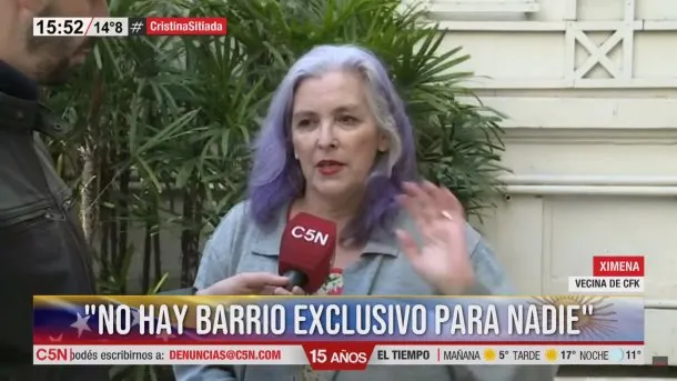 Ximena, la vecina de Cristina Kirchner habló con C5N: “Eso del quilombo no es tan así” pensarnacional.com.ar/rosca/ximena-l…