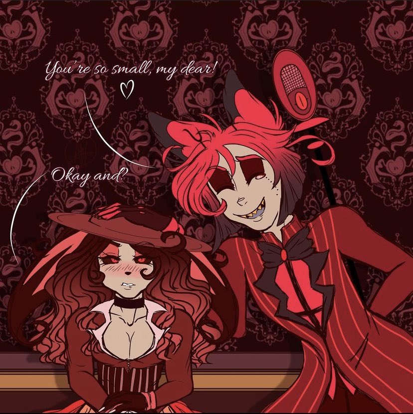 MistressDoee's tweet photo. Old comic of #RadioLady 🥹🖤

Lady Duchess was waiting to have a meeting with Charlie about helping with funding the hotel, While they waited Al felt like toying with his doe 👀

I wanna redo it &amp; make better formatted comics of my story🥰✨

#HazbinHotelOC #HazbinHotelAlastor https://t.co/UE0sSRCxE8