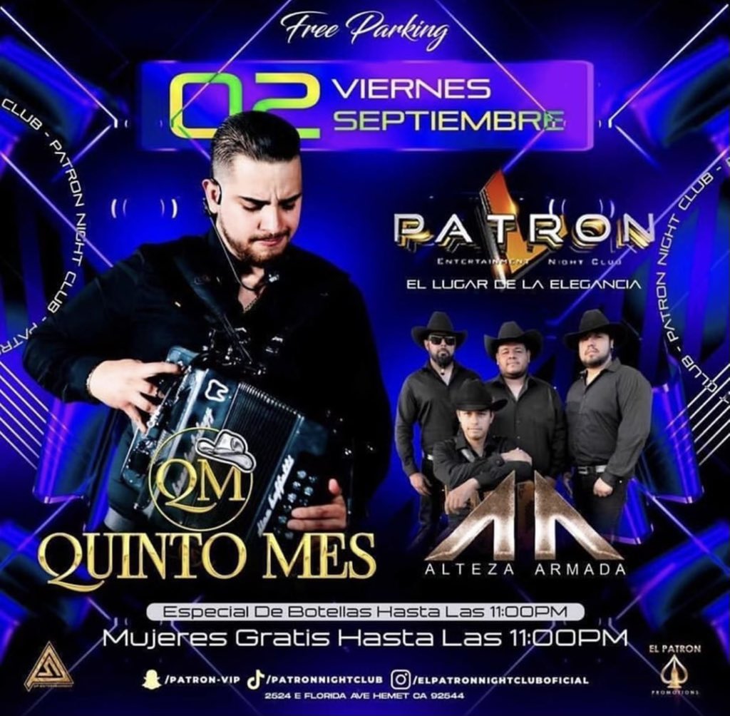 AltezaArmada's tweet photo. Nos vemos este Viernes en Hemet Ca https://t.co/V1rhpUzx6H