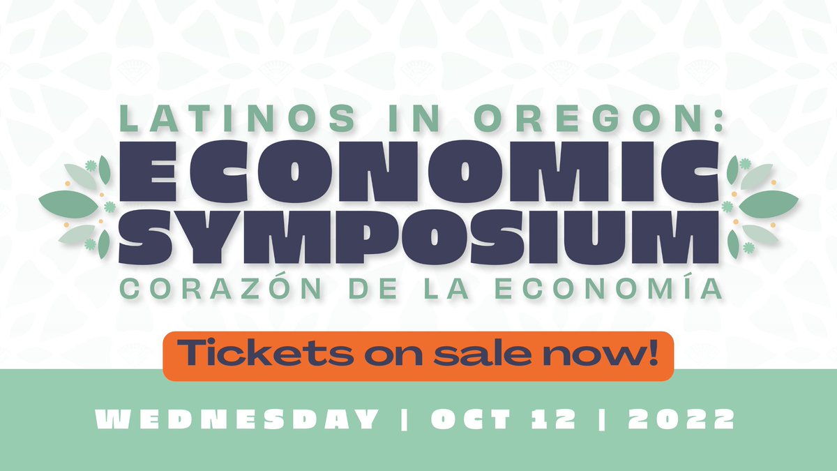 Tickets are now on sale for Centro's Economic Symposium on October 12! We're gathering business, civic, and policy leaders to transform how our state's institutions support, cultivate and unleash the economic power of Latinos in Oregon.
ow.ly/20Wg50KsGKn