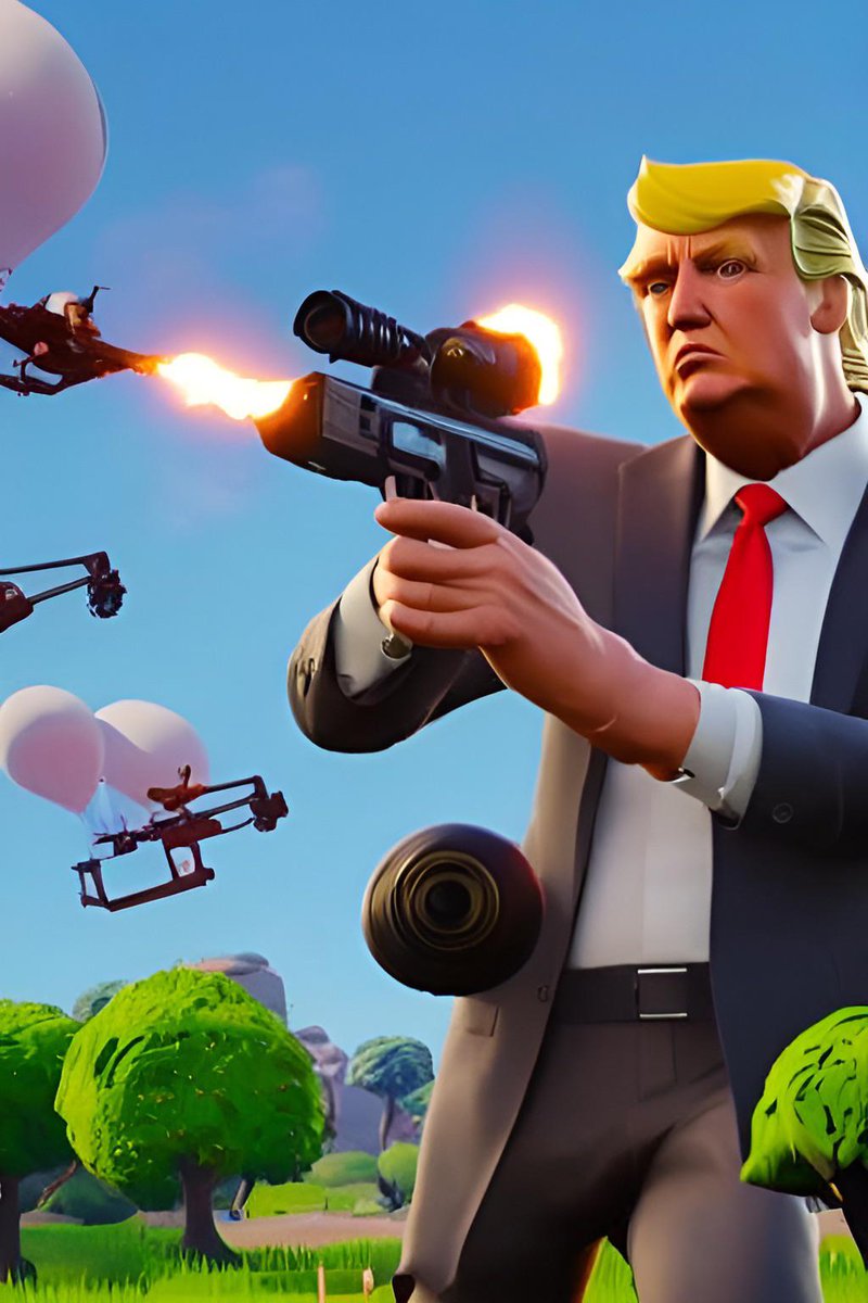 I asked an AI to make Donald Trump a skin in Fortnite and this is what I got..

#Fortnite #FortniteArt