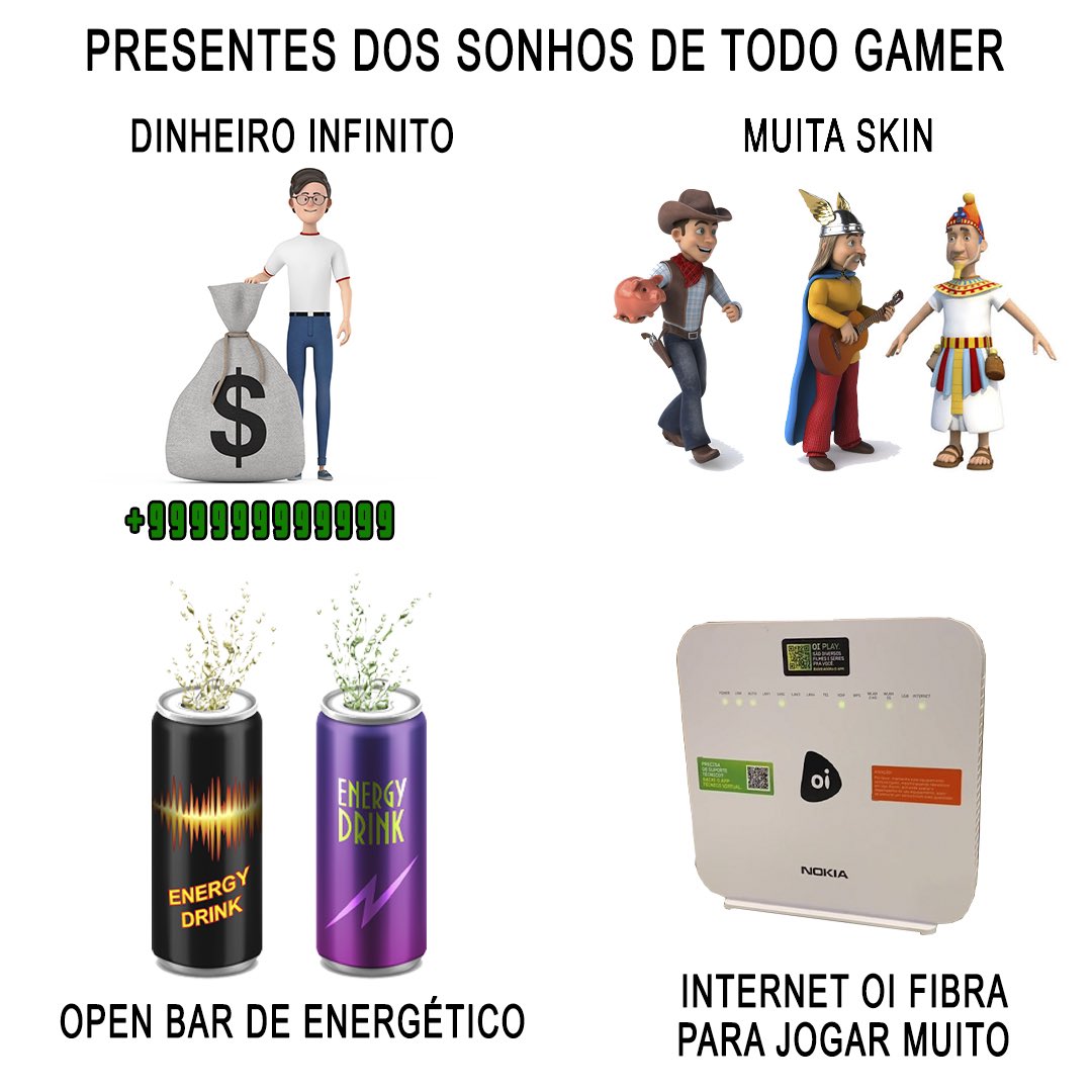 Oi on X: Feliz dia do gamer!! 🥳🥳 Quer fazer a semana de qualquer gamer  feliz? Dê qualquer um desses presentes e eles vão te amar pelo resto da  vida! Consulte a