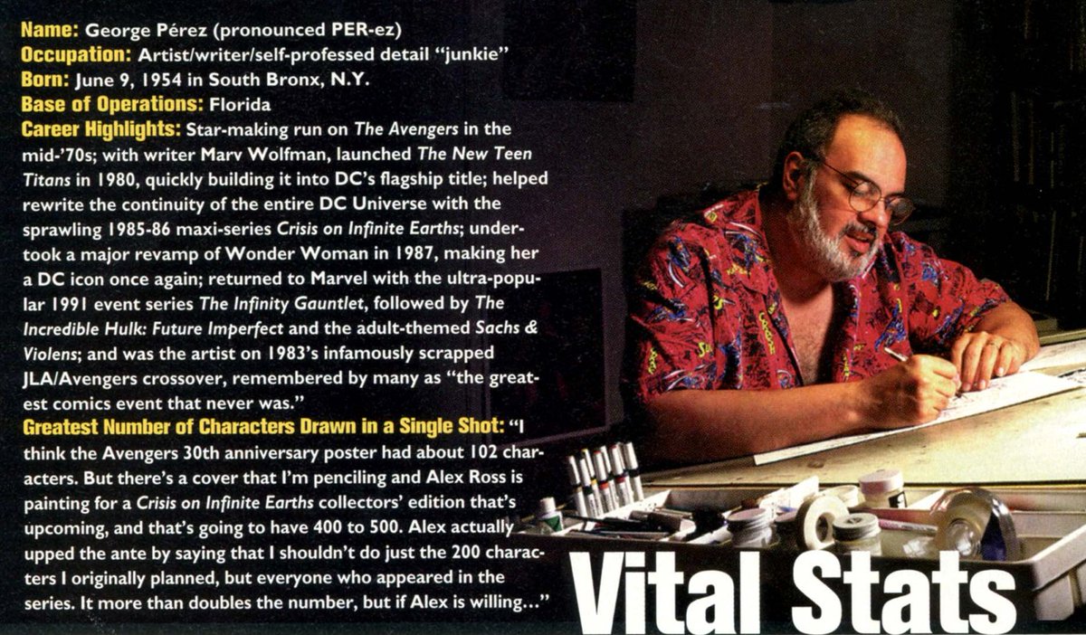 Chocochuy88's tweet photo. Taken from the December 1997 issue of #WizardMagazine

#GeorgePérez #ForeverTheBest https://t.co/K2bnZyxsHZ