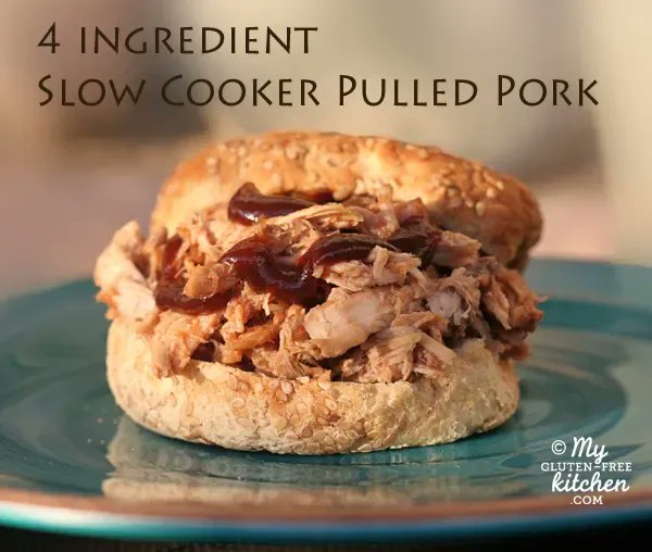 “This slow cooked gluten-free BBQ pulled pork is a year-round favorite at our house, and with only four ingredients, it couldn’t be easier!” buff.ly/2XcpbCu