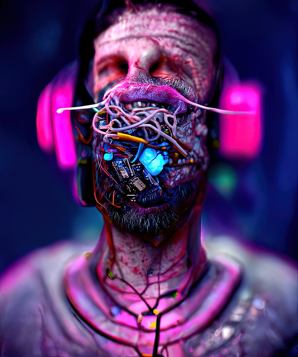 XSULLO's tweet photo. GARBAGE_MOUTH #AIart https://t.co/FhQyqrFN2J