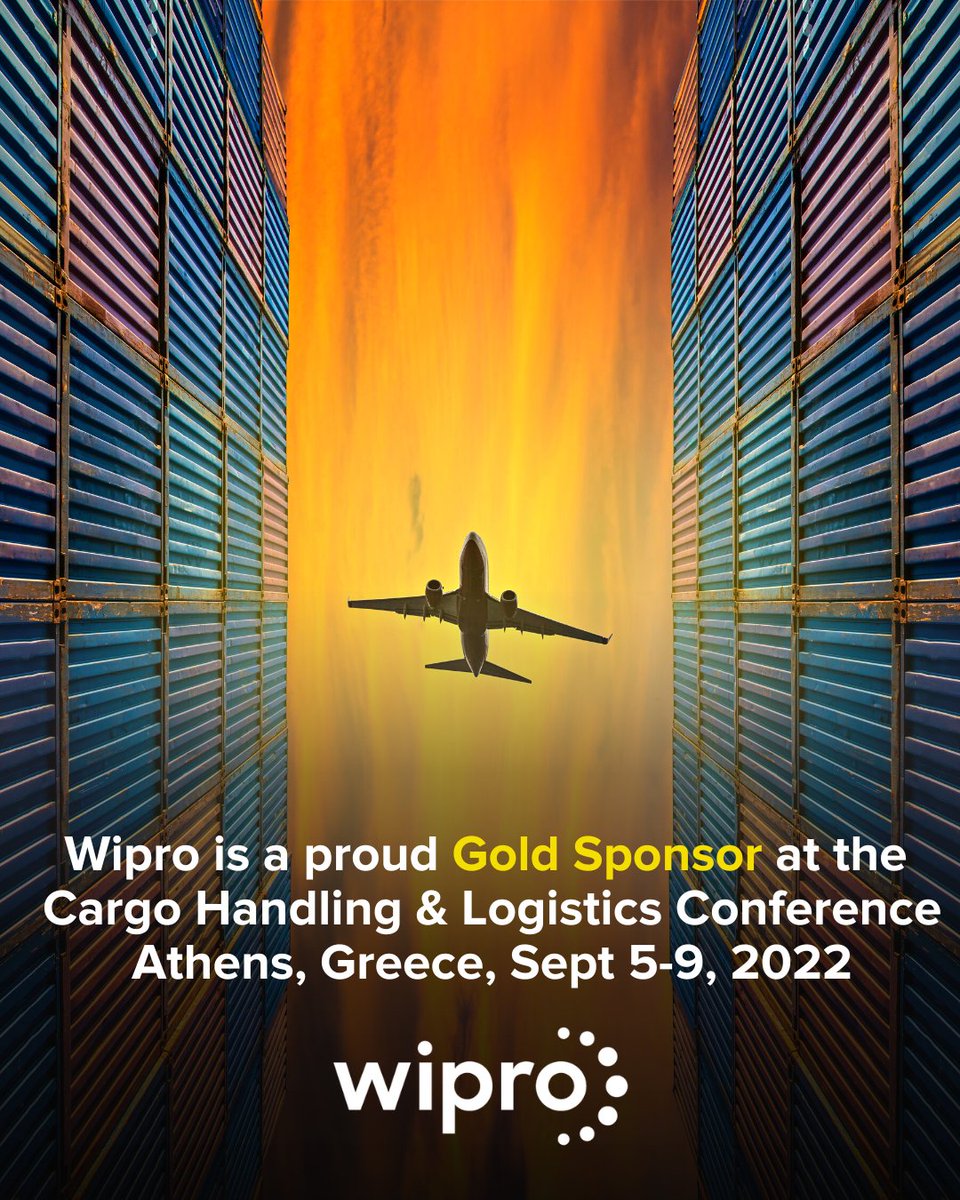 Wipro on Twitter "Wipro is a proud Gold Sponsor at the 13th Air Cargo