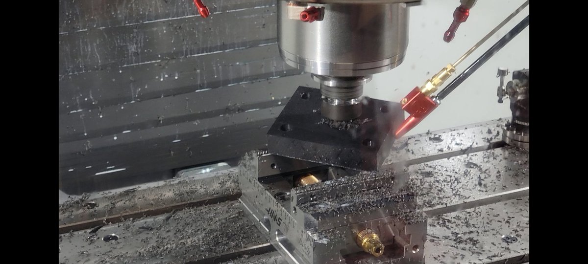 Bearbotics (@bearbotics2358) on Twitter photo Today was mill training on our new <a href="/Haas_Automation/">Haas Automation, Inc</a> VF2SS. We learned a lot. Thanks to <a href="/HFOChicago/">HFO Chicago</a> for your support! Our first part was definitely a learning experience, the lesson being that we need to work on speeds/ feeds & workholding, moving up to a VMC from our hobby mill. Today was mill training on our new <a href="/Haas_Automation/">Haas Automation, Inc</a> VF2SS. We learned a lot. Thanks to <a href="/HFOChicago/">HFO Chicago</a> for your support! Our first part was definitely a learning experience, the lesson being that we need to work on speeds/ feeds & workholding, moving up to a VMC from our hobby mill.