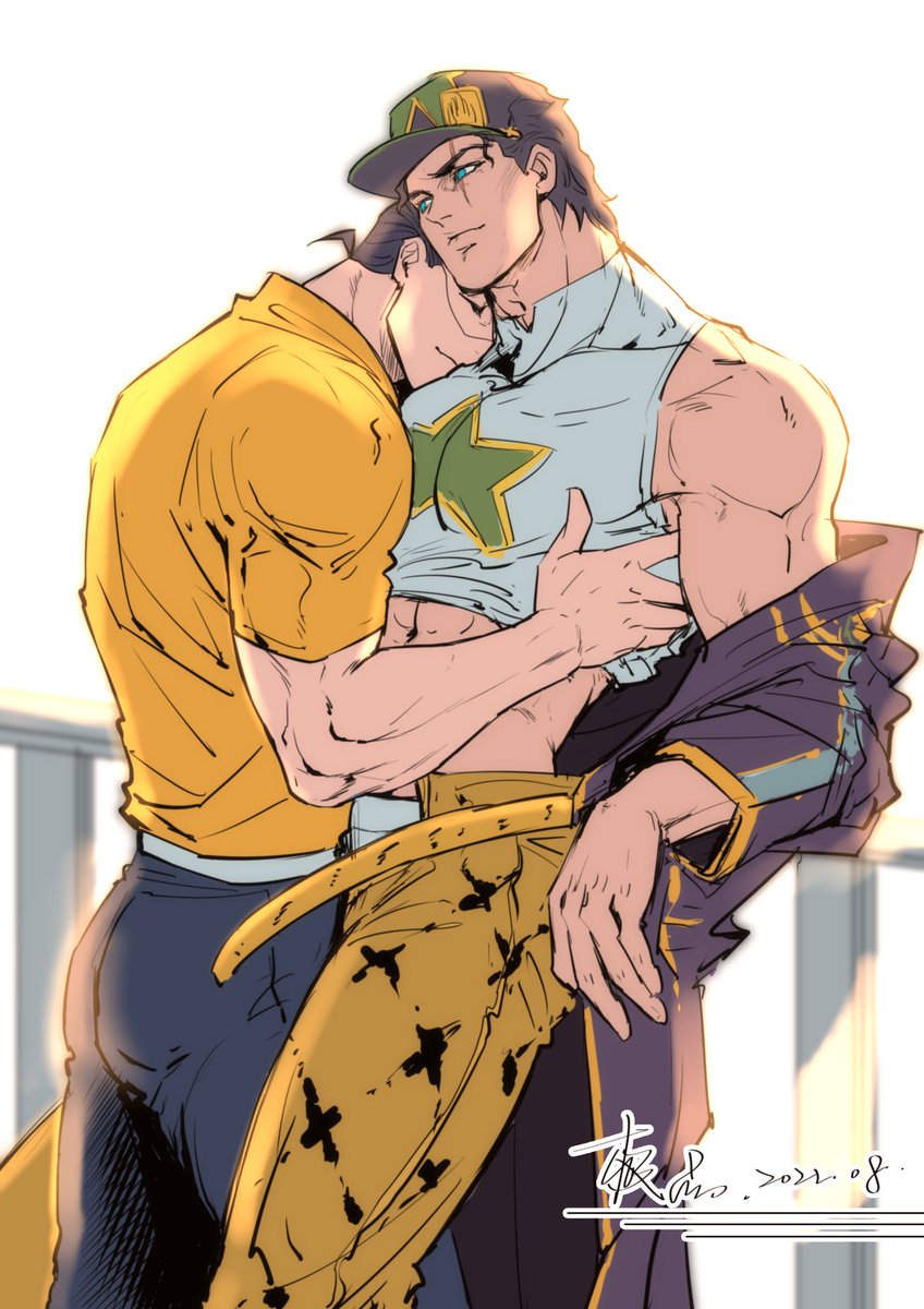 今年画的几张仗承，发一个😘😘😘
#叔父甥 #josujota #仗承